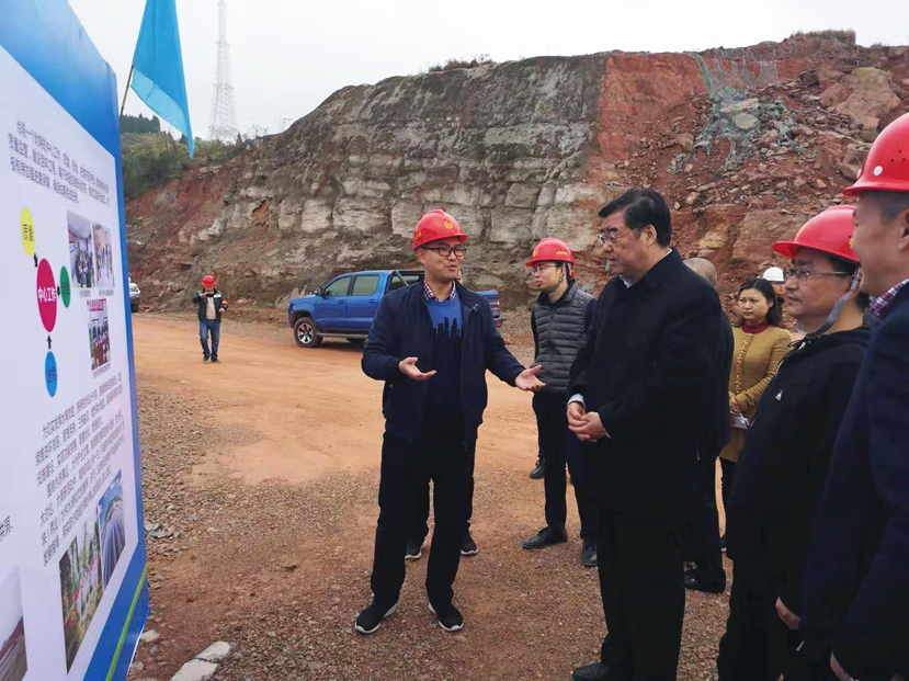 2018年12月4日 水利部副部长田学斌视察德阳重大战略水源华强沟水库建设情况4 2018年12月4日 水利部副部长田学斌视察德阳重大战略水源华强沟水库建设情况4