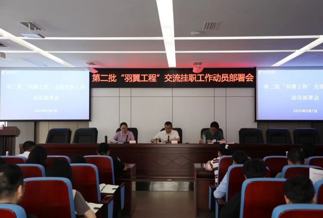 羽翼振翅启新程 人才赋能促发展——hanimetv召开第二批“羽翼工程”交流挂职工作动员部署会